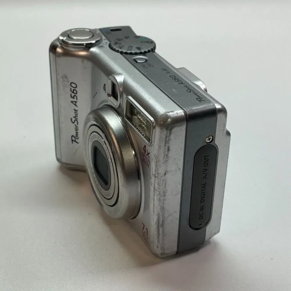 Canon PowerShot A560 7.1MP Silver Digital Camera Tested Working‎ - Picture 6 of 6